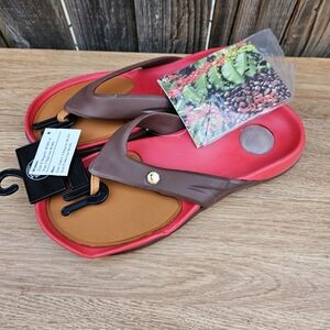 Kona Coffee Sandals Women Size 7